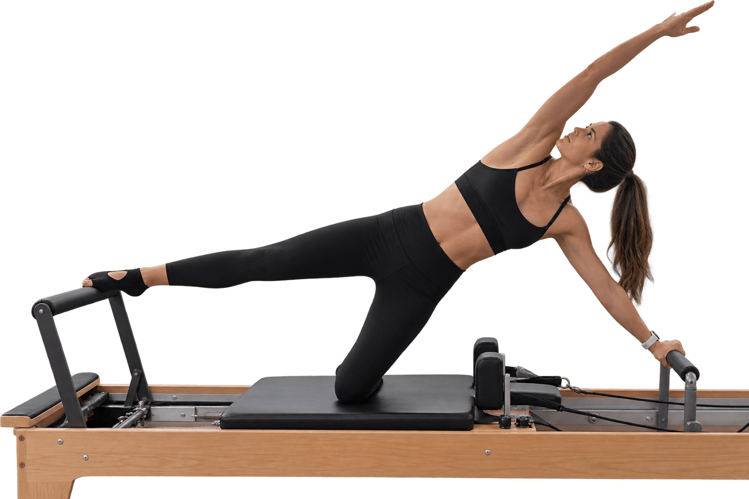 Control y equilibrio en una práctica de Pilates sobre reformer